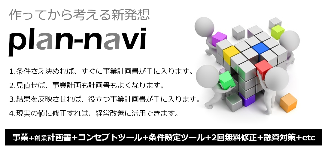 事業を成功に導く計画書作成のお手伝い